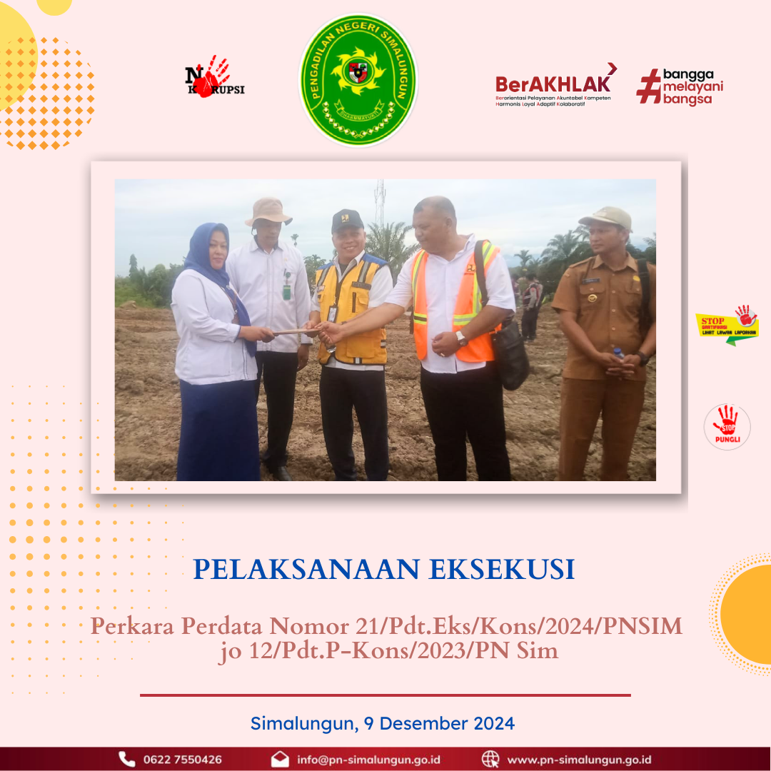 Pelaksanaan Eksekusi Pelaksanaan Eksekusi
