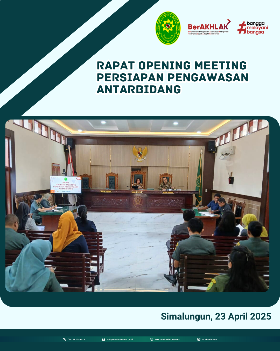 Rapat Opening Meeting Persiapan Pengawasan Antar Bidang