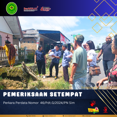 Pengadilan Negeri Simalungun Melakukan Pemeriksaan Setempat di Pangalbuan Kelurahan Dalig Raya, Kecamatan Raya, Kabupaten Simalungun. Pengadilan Negeri Simalungun Melakukan Pemeriksaan Setempat di Pangalbuan Kelurahan Dalig Raya, Kecamatan Raya, Kabupaten Simalungun.