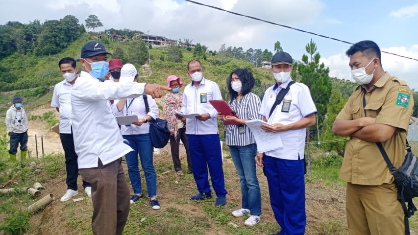 Pengadilan Negeri Simalungun Melakukan Pemeriksaan Setempat di Sipintuangin, Desa Pariksabungan, Kec. Dolok Pardamean, Kabupaten Simalungun
