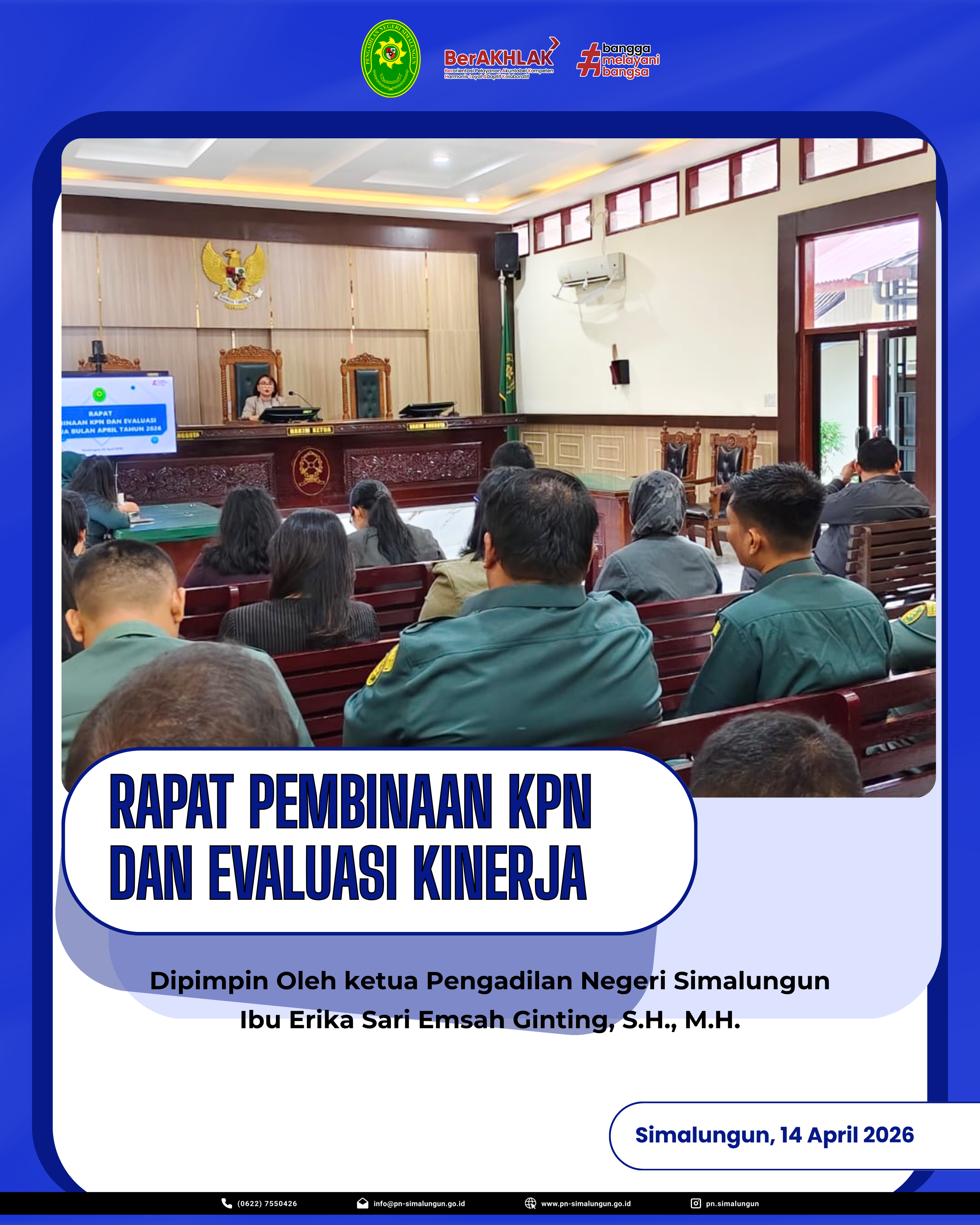 Rapat Pembinaan KPN Dan Evaluasi Kinerja Bulan April 2026 Rapat Pembinaan KPN Dan Evaluasi Kinerja Bulan April 2026