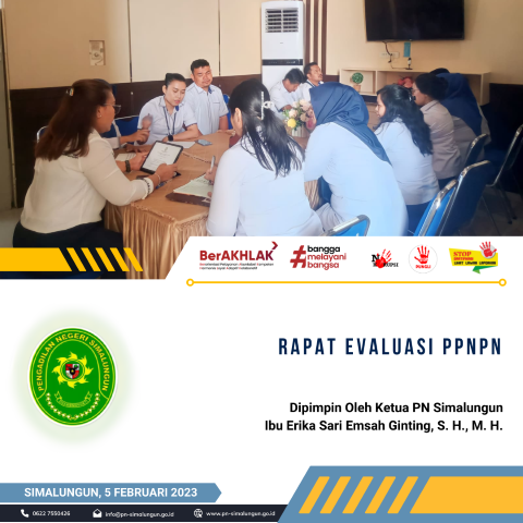 Rapat Evaluasi PPNPN Pengadilan Negeri Simalungun