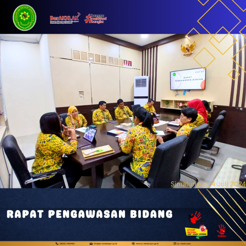 Rapat Pengawasan Bidang Bulan Juni 2024, Tindak Lanjut Hasil Pengawasan Bidang, dan Monitoring Evaluasi Zona Integritas pada Pengadilan Negeri Simalungun