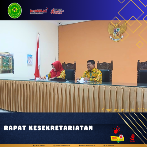 Rapat Kesekretariatan Bulan Juni Tahun 2024 pada Pengadilan Negeri Simalungun Rapat Kesekretariatan Bulan Juni Tahun 2024 pada Pengadilan Negeri Simalungun