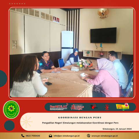 Pengadilan Negeri Simalungun Mengadakan Rapat Koordinasi dengan Pers di Kabupaten Simalungun Pengadilan Negeri Simalungun Mengadakan Rapat Koordinasi dengan Pers di Kabupaten Simalungun