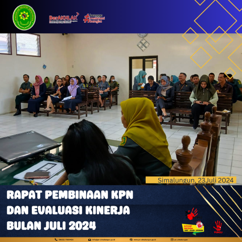 Rapat Pembinaan KPN Dan Evaluasi Kinerja Bulan Juli 2024 Rapat Pembinaan KPN Dan Evaluasi Kinerja Bulan Juli 2024