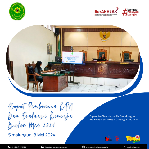 Rapat Pembinaan KPN Dan Evaluasi Kinerja Bulan Mei 2024