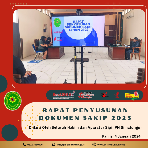 Rapat Penyusunan Dokumen SAKIP Tahun 2023