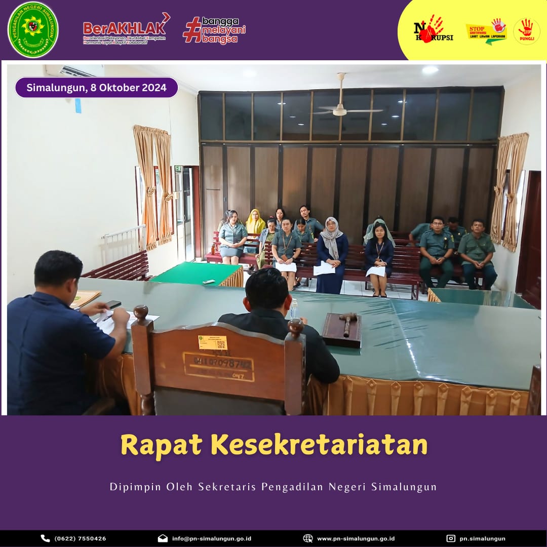RAPAT KESEKRETARIATAN RAPAT KESEKRETARIATAN