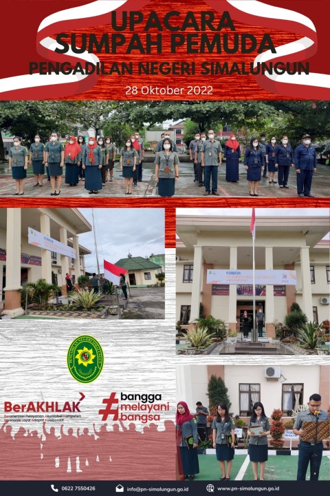 Upacara Peringatan Hari Sumpah Pemuda Ke - 94 pada Pengadilan Negeri Simalungun Upacara Peringatan Hari Sumpah Pemuda Ke - 94 pada Pengadilan Negeri Simalungun