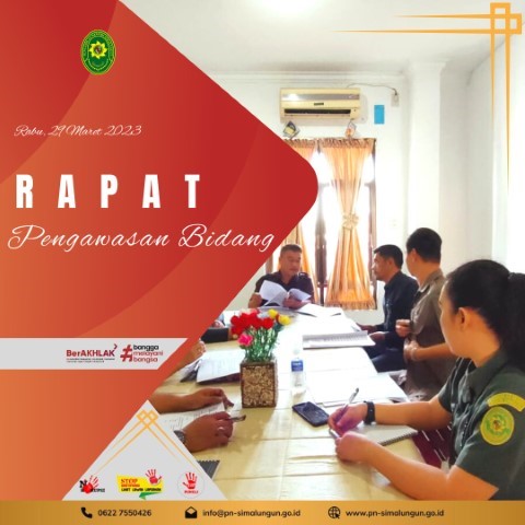 Rapat Pengawasan Bidang pada Pengadilan Negeri Simalungun Rapat Pengawasan Bidang pada Pengadilan Negeri Simalungun