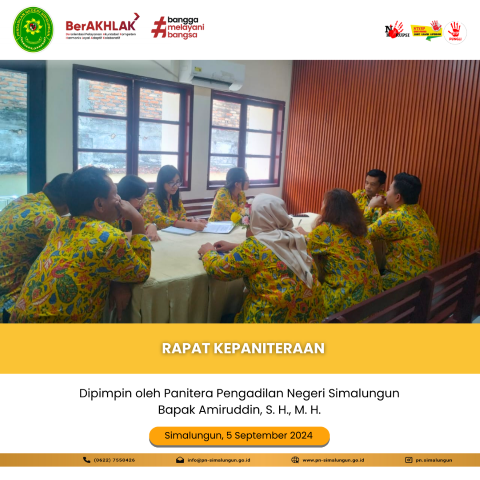 RAPAT KEPANITERAAN RAPAT KEPANITERAAN