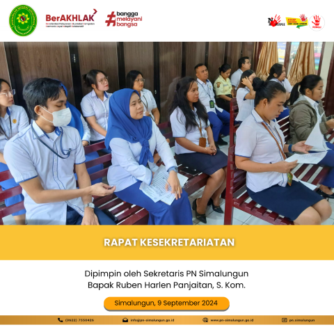 RAPAT KESEKRETARIATAN RAPAT KESEKRETARIATAN