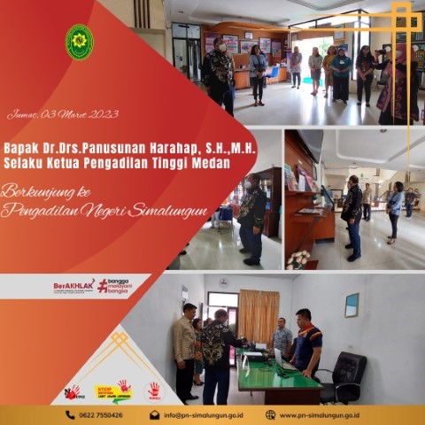 KUNJUNGAN KETUA PENGADILAN TINGGI MEDAN