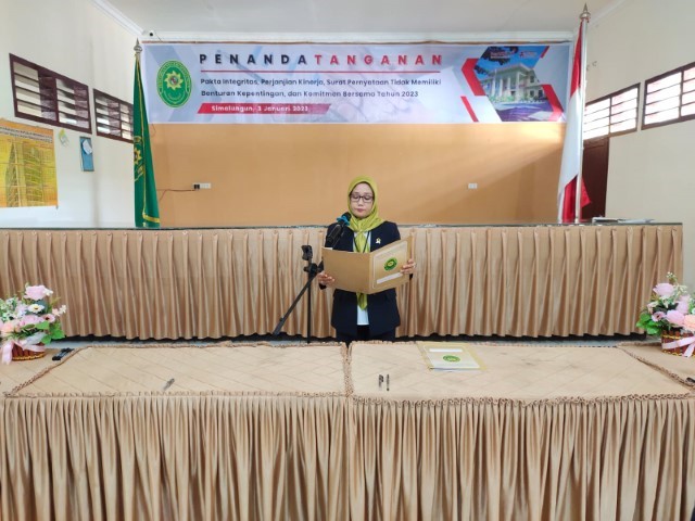 Penandatanganan Pakta Integritas, Perjanjian Kinerja, Surat Pernyataan Tidak Memiliki Benturan Kepentingan dan Komitmen Bersama Tahun 2023