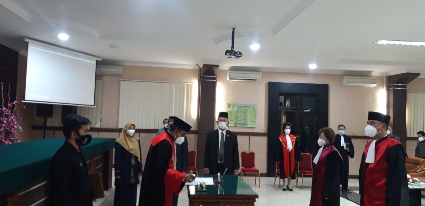 Pelantikan Ketua Pengadilan Negeri Simalungun di Pengadilan Tinggi Medan