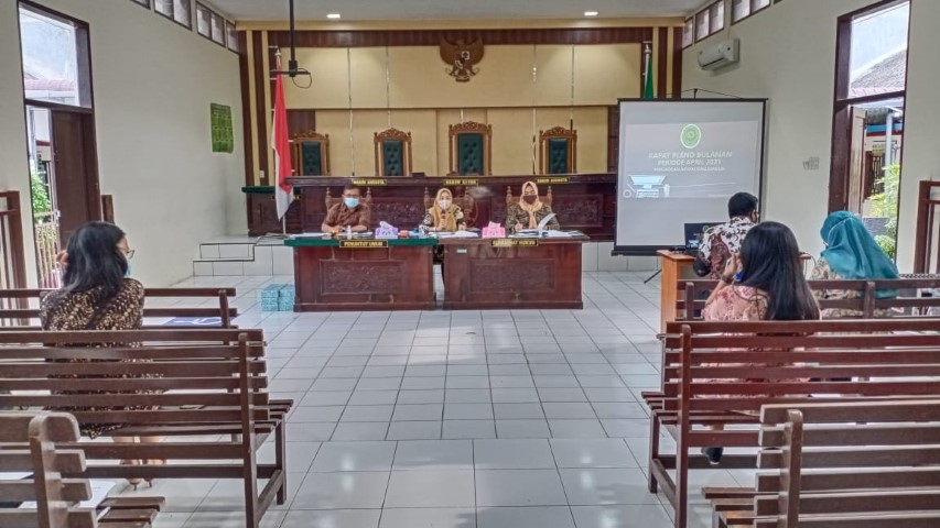 Rapat Pleno Bulanan Periode April 2021 Rapat Pleno Bulanan Periode April 2021