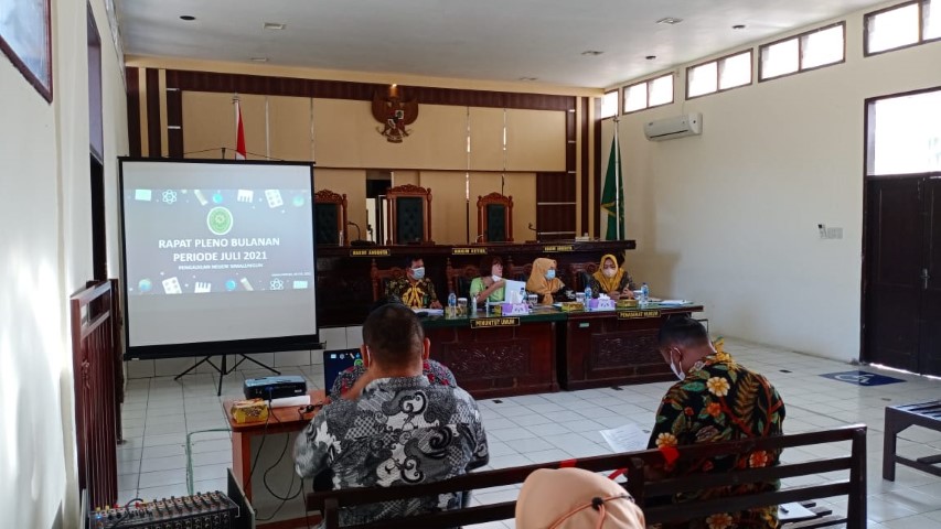 Rapat Pleno Bulanan Periode Juli 2021 Rapat Pleno Bulanan Periode Juli 2021