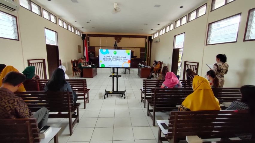 Rapat Pleno Bulanan Periode September 2022