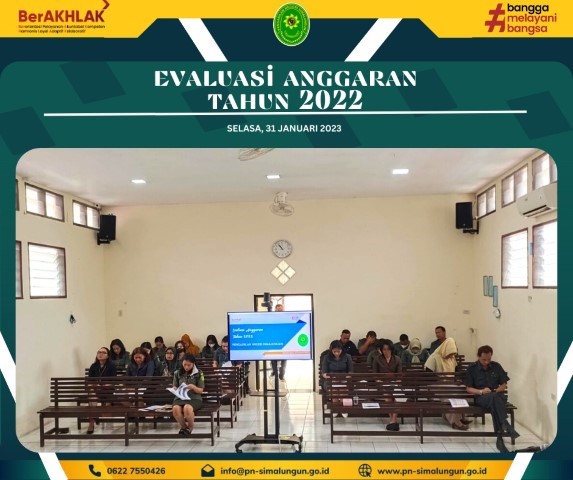 Rapat Evaluasi Anggaran Tahun 2022 dan Sosialisasi DIPA T.A. 2023 Rapat Evaluasi Anggaran Tahun 2022 dan Sosialisasi DIPA T.A. 2023