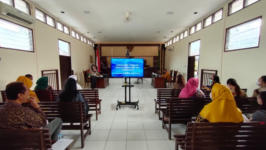 Sosialisasi Simulasi Tanggap Darurat dan Kebakaran pada Pengadilan Negeri Simalungun Sosialisasi Simulasi Tanggap Darurat dan Kebakaran pada Pengadilan Negeri Simalungun